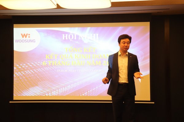 Ông Lim Min Soo - TGĐ Woosung Việt Nam phát biểu tại Hội nghị