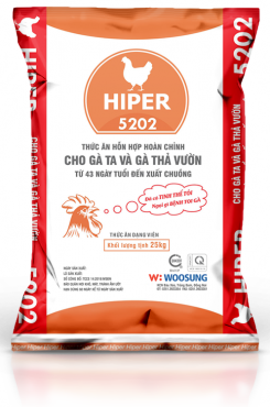 HIPER 5202 - Thức ăn hỗn hợp cho gà ta và gà thả vườn
