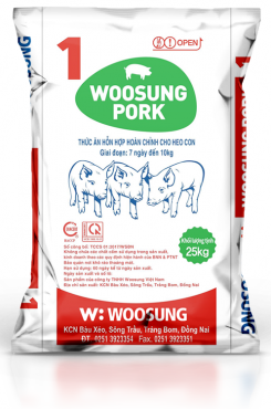 Woosung Pork 1- Thức ăn hỗn hợp hoàn chỉnh cho heo con