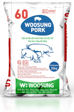 Woosung Pork 60 - Thức ăn hỗn hợp hoàn chỉnh cho heo thịt
